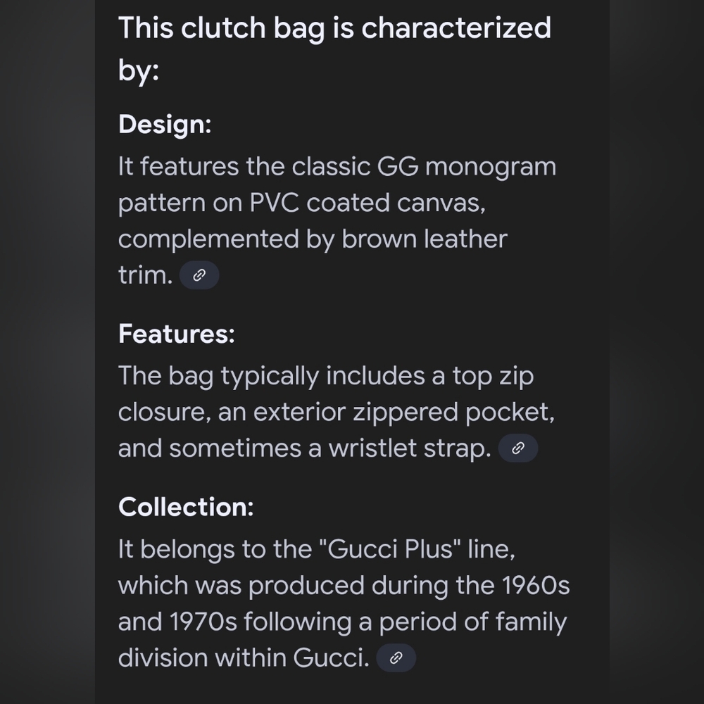 Vintage GUCCI PLUS clutch *READ* - Picture 13 of 13